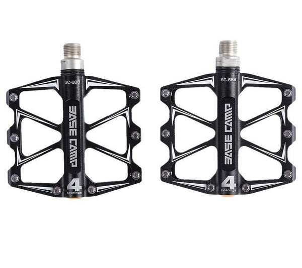 Mountain Bike Flat Pedals with 4 Ball Bearings Ultralight