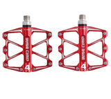 Mountain Bike Flat Pedals with 4 Ball Bearings Ultralight