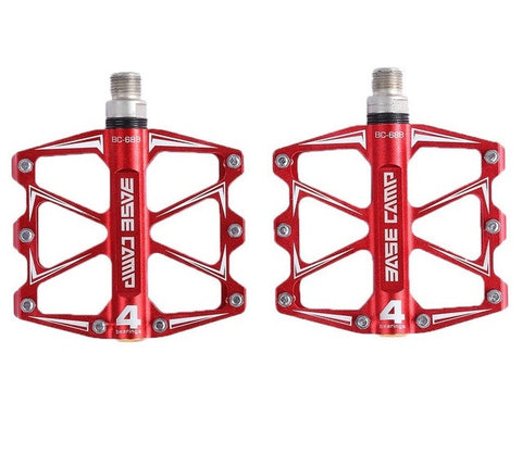 Mountain Bike Flat Pedals with 4 Ball Bearings Ultralight